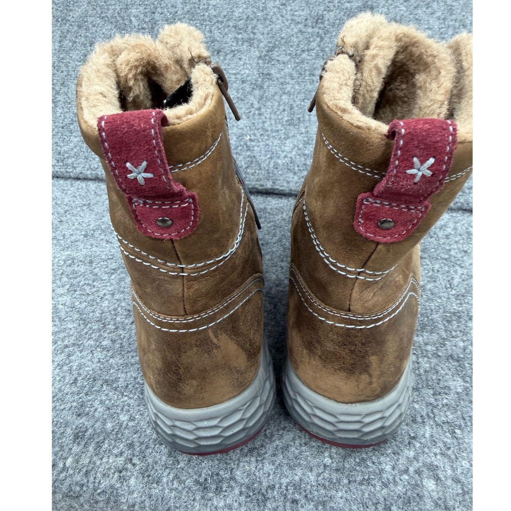 Rockport Hydro-Shield Waterproof Boots Brown Leather Faux Fur Size 11M CCM04BR88 - Picture 3 of 9